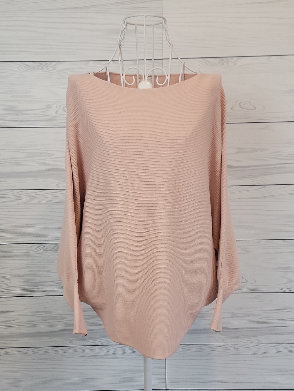 Kerisma Oversized Boatneck Sweater - Pink Blush Womens Size M
